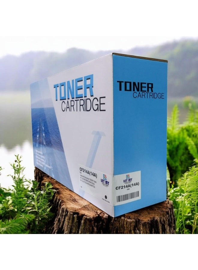 LET MY 14A CF214A Compatible Toner Cartridge For HP LaserJet Enterprise 700 M712 M725 Prtiner (CF 214A) 14 A Replacement Office Consumable Premium Printing Print High Yield BK - Image 2